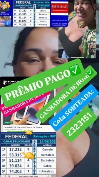 GANHADOR: Daniele Vianna de Souza
