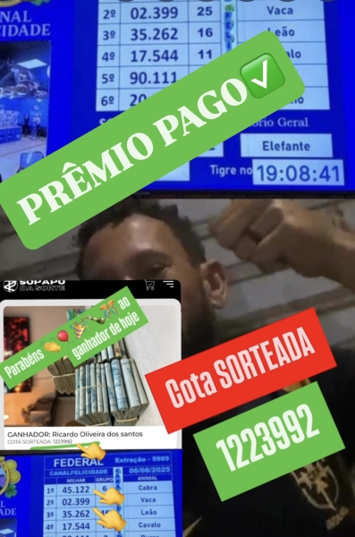 GANHADOR: Ricardo Oliveira dos santos