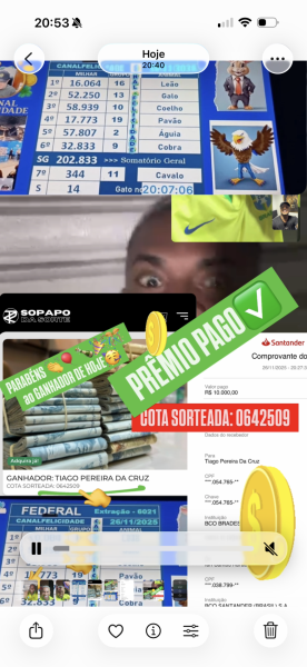 GANHADOR: TIAGO PEREIRA DA CRUZ