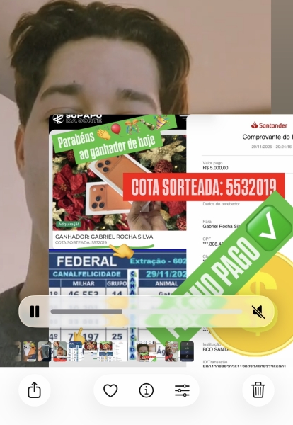 GANHADOR: GABRIEL ROCHA SILVA